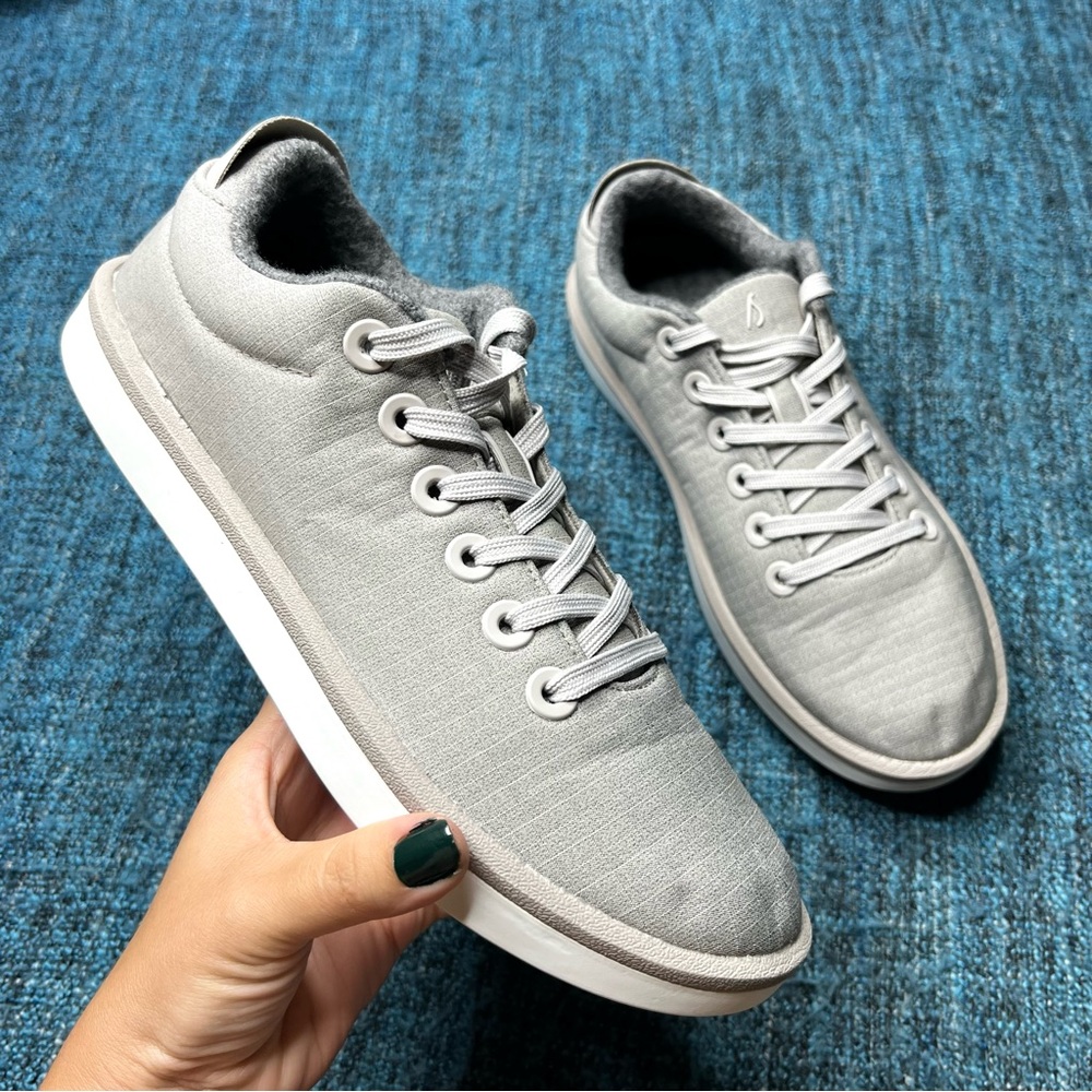 Allbirds Wool Piper Woven Sneakers in Pewter Grey Women's Size 9 Casual Shoes